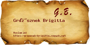 Grásznek Brigitta névjegykártya