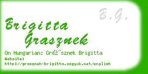 brigitta grasznek business card